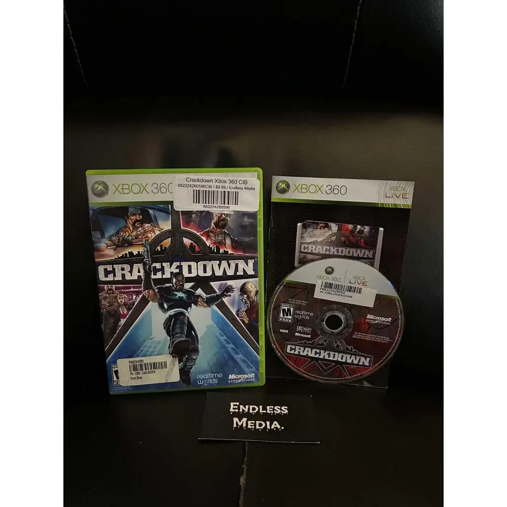 Crackdown Microsoft Xbox 360 CIB Video Game